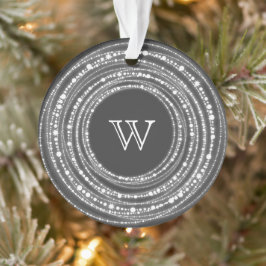 Joyeux Et Lumineux Éclats De Noël Monogramme Photo