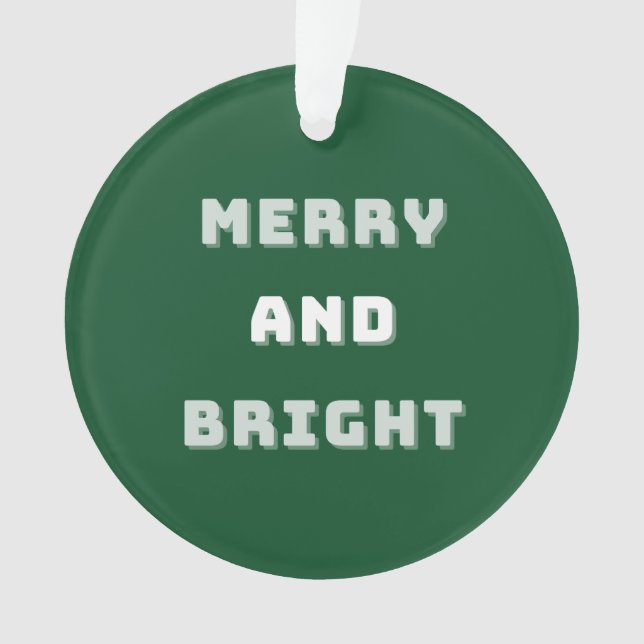 Joyeux et lumineux, Noël vert, période des Fêtes (devant)