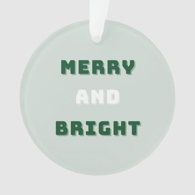 Joyeux et lumineux, Noël vert, période des Fêtes (devant)