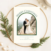 Joyeux et Mariés Carte de Noël avec Arche pour Pho
