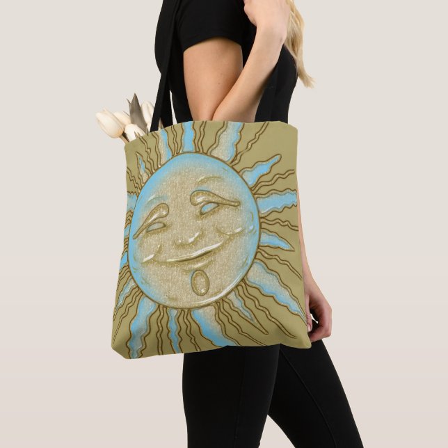 Joyeux été souriant soleil oeuvre d'art | SAC FOUR (De près)