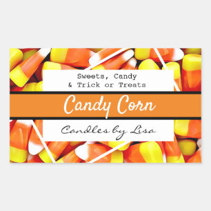Joyeux Étiquettes de Corn aux bougies Halloween
