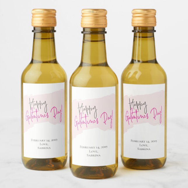 Joyeux Étiquettes de vin de la Saint-Galentin (Bouteilles)