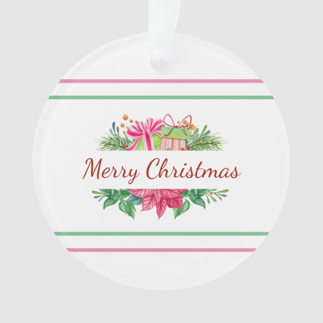Joyeux Fêtes De Noël Triage Et Rayures (devant)