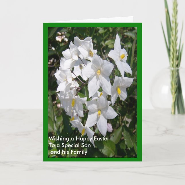 Joyeux Fils de Pâques et Carte de belle-fille Jasm (Devant)