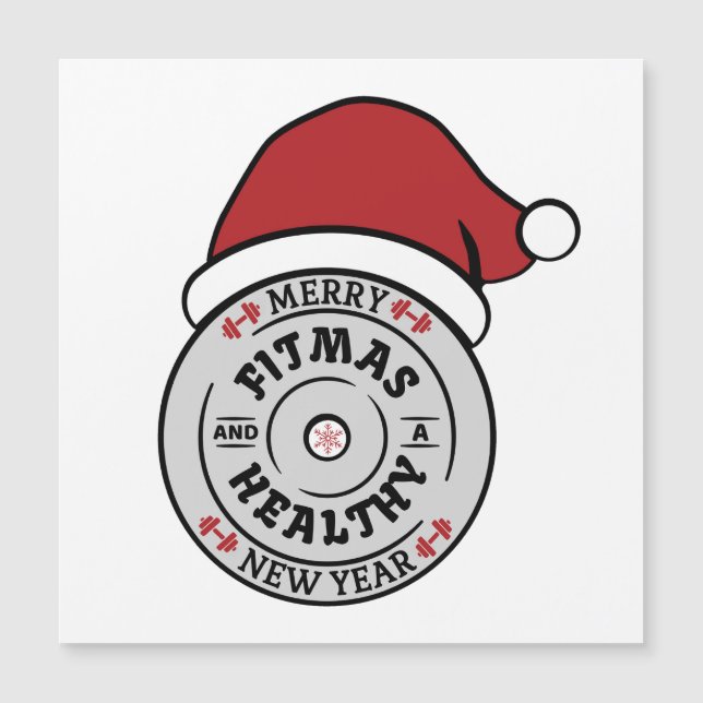 Joyeux Fitmas et Healty Nouvel An Carte de Noël (Devant)