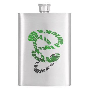 Joyeux flacon à tourbillon de la St Patrick's Day