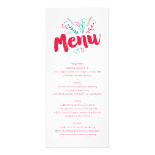 Joyeux Foliage Menu de Noël