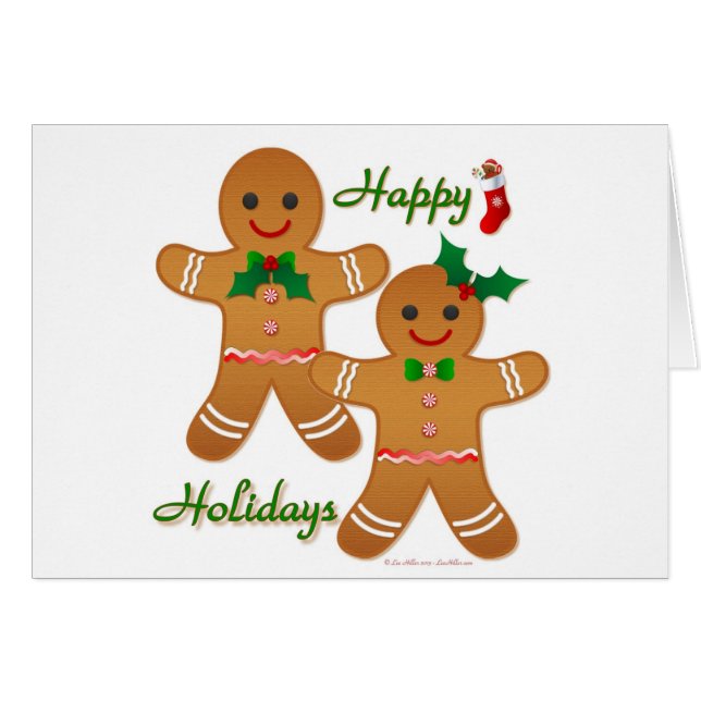 Joyeux Gingerbread Homme Garçon Girl (Devant horizontal)