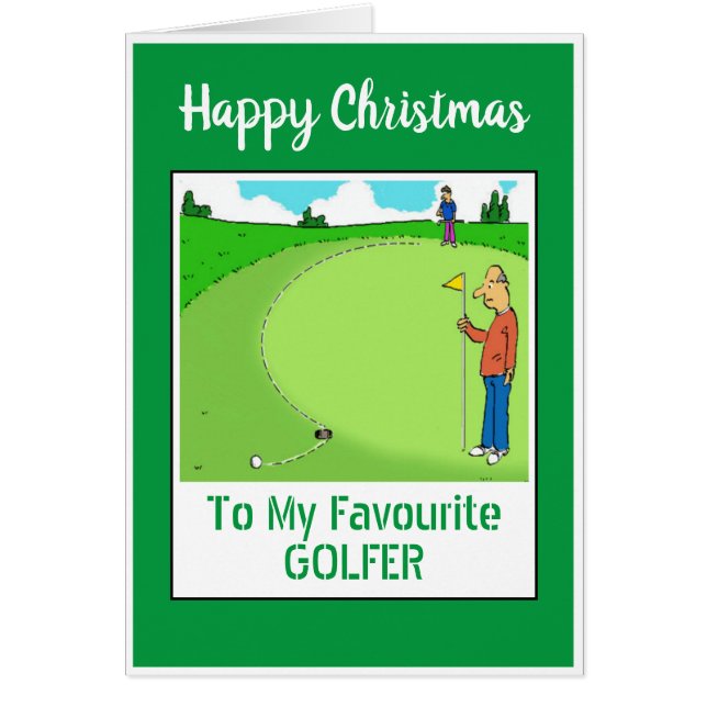 Joyeux golfeur de Noël (Devant)