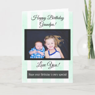 Joyeux grand-père d'anniversaire Carte photo perso