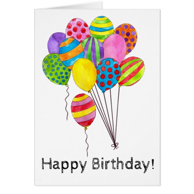 Joyeux groupe de ballons d'anniversaire (Devant)