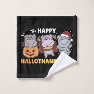 Joyeux Hallothanksmas Hippopotames Noël Hippo Lave