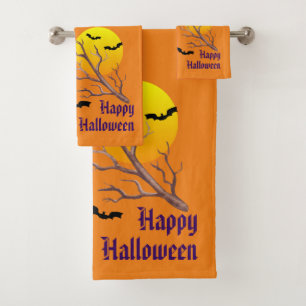 Joyeux Halloween Bats Et La Lune