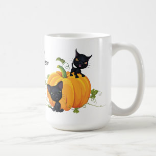 Joyeux Halloween Black Kitty Mug