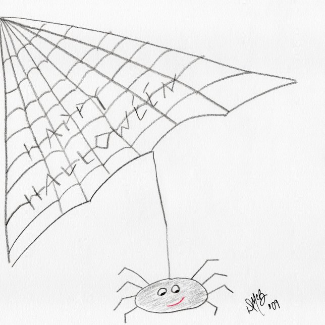 Joyeux Halloween - Carte araignée (Créateur téléchargé)