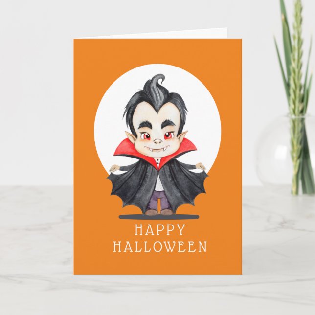 Joyeux Halloween - Carte de Vampire (Devant)