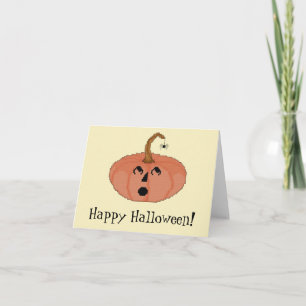 Joyeux Halloween ! Carte pour notes Citrouille éto