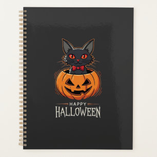 Joyeux Halloween Chat Noir Design de Citrouille_1