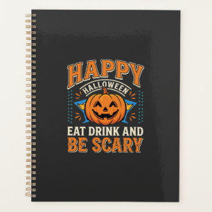Joyeux Halloween Citrouille Manger Boire Être Effr