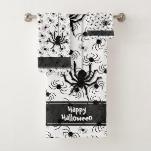 Joyeux Halloween Déplaisant Crawly Spiders White
