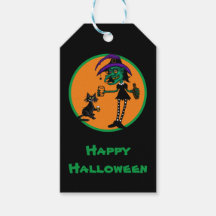 Joyeux Halloween drôle étiquette de cadeau