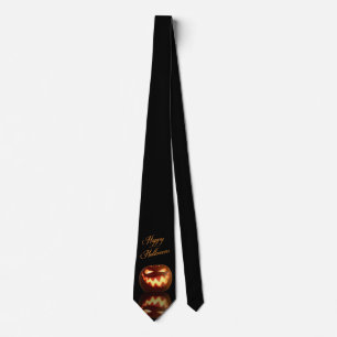 Joyeux Halloween Jack O'Lantern Cravate