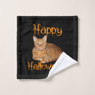 Joyeux Halloween non effrayant Tabby orange chat