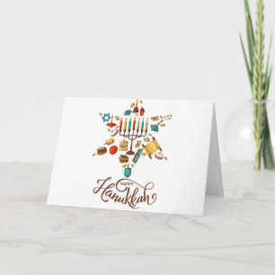 Joyeux Hanukkah Carte de Vœux