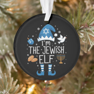 Joyeux Hanukkah Famille juive de lutins de groupe