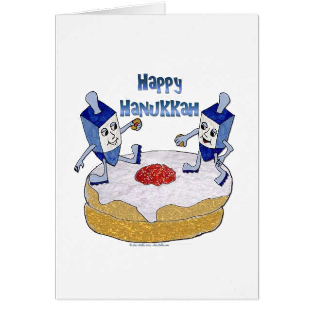 Joyeux Hanukkah Toupie de Hanukkah Beignet (Devant)