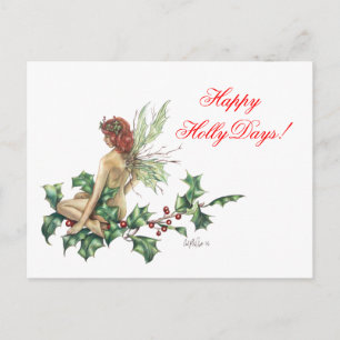 Joyeux HollyDays ! Carte postale Imaginaire Fairy