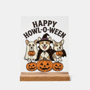 Joyeux Howl-O-Ween Corgi Halloween Chien Vecteur C