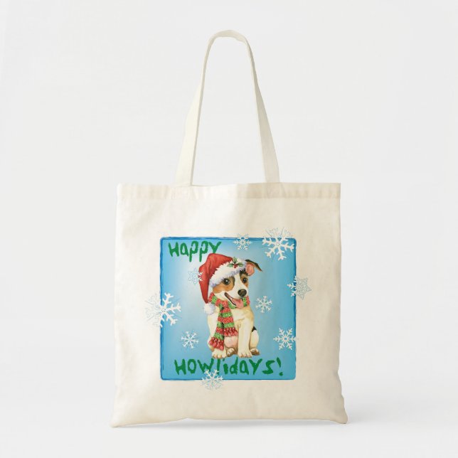 Joyeux Howliday Jack Russell Terrier Sac fourre-to (Devant)
