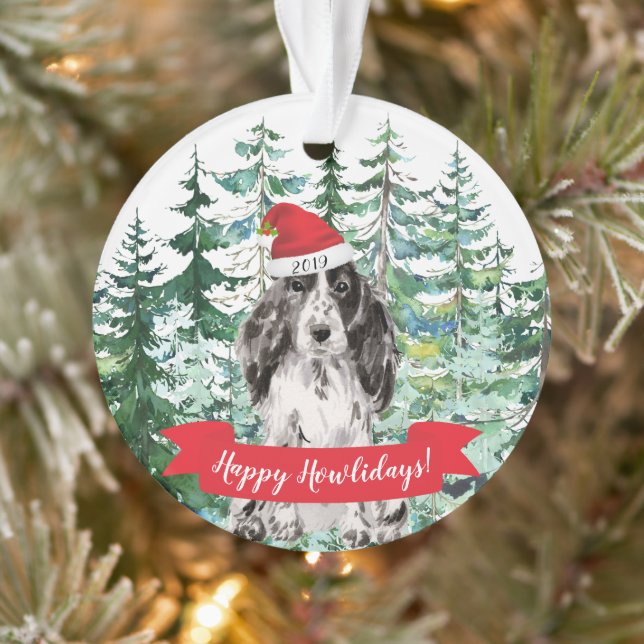 Joyeux Howlidays Cocker Spaniel Dog Noël (Arbre)