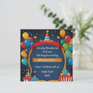 Joyeux Invitation d'anniversaire