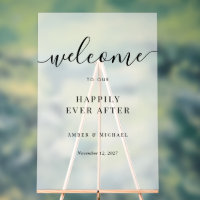 Joyeux Jamais après le signe acrylique Mariage