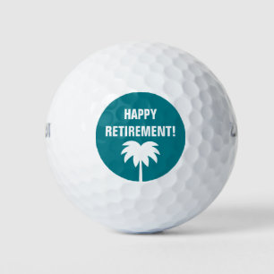 Joyeux jeu de balle de golf retraite avec logo de 