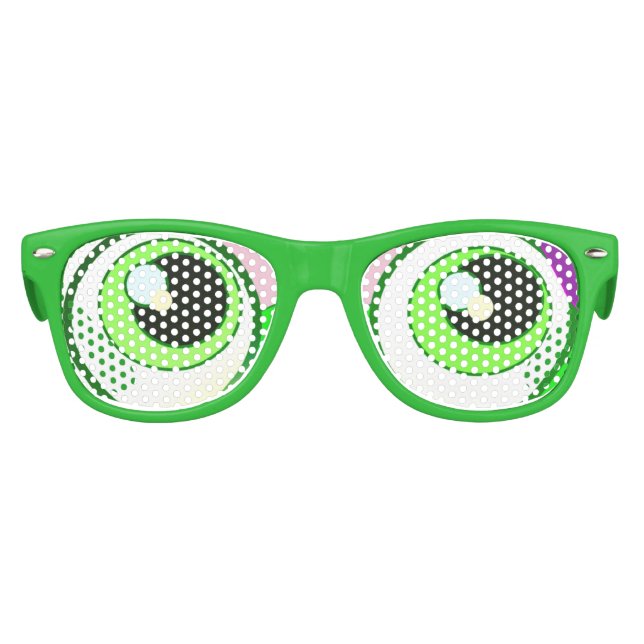 Joyeux Jeu Vert Yeux Enfants Lunettes de soleil (Devant)