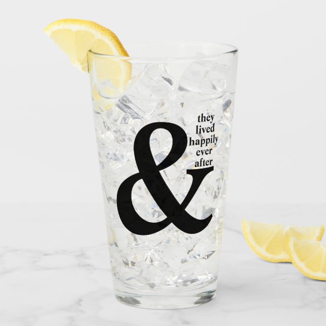Joyeux Jour Après Le Tumbler De Verre (Devant glace)