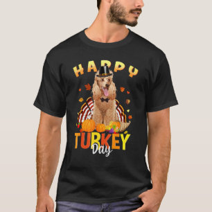 Joyeux jour de dinde Caniche T-shirts de Thanksgiv