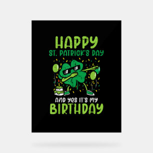 Joyeux Jour de la Saint Patrick Anniversaire Shamr