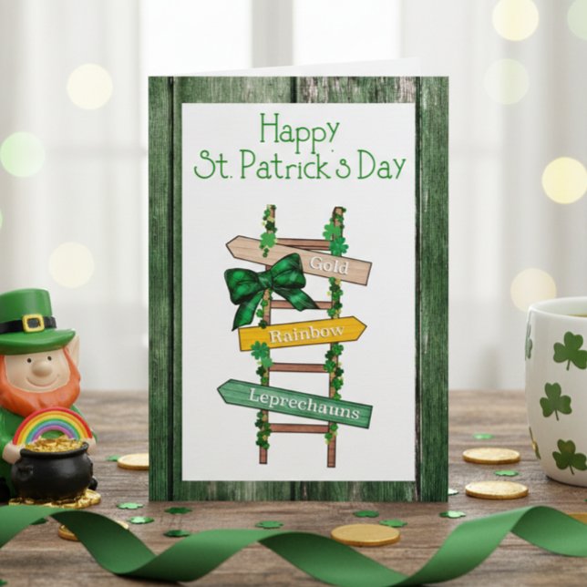 Joyeux jour de la Saint-Patrick Carte postale en b (Créateur téléchargé)