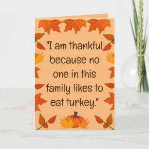 Joyeux Jour de la Turquie (Version 3) Carte de vac