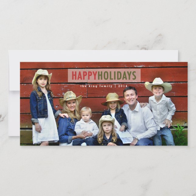 JOYEUX JOURS FÉRIÉS | CARTE PHOTO DE VACANCES MODE (Devant)