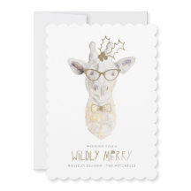 Joyeux Joyeux Carte photo de vacances Giraffe