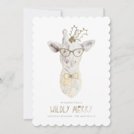 Joyeux Joyeux Carte photo de vacances Giraffe