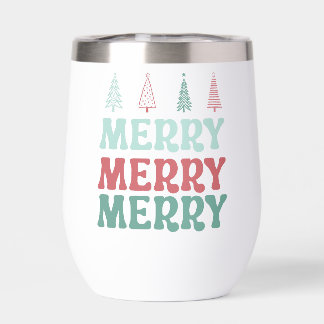 Joyeux Joyeux Joyeux avec des Arbres de Noël Bohèm