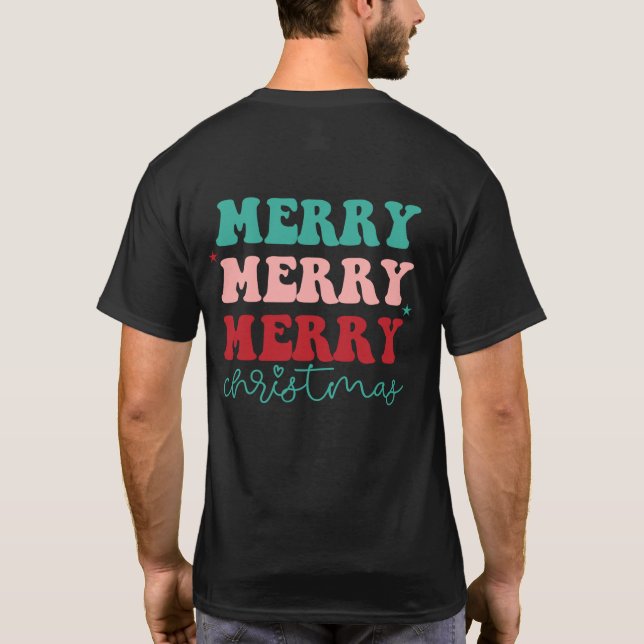 Joyeux Joyeux Joyeux Noël Thrive TShirt (Dos)