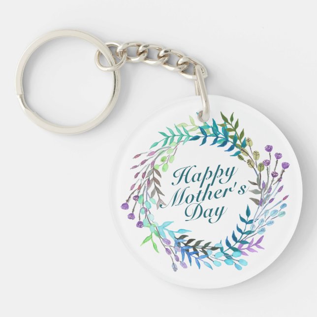 Joyeux Joyeux Porte - clé de la Fête des Mères Flo (Devant)
